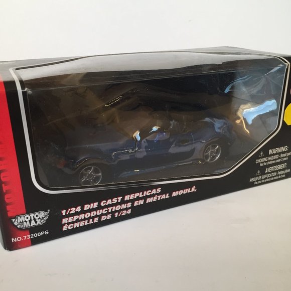 Motor Max 1:24 Collector's 1995-2002 BMW Z3 (E36) Die-Cast Replica Car / Blue - Picture 2 of 6